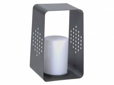 Stern Leuchte 26x28x45 cm Aluminium anthrazit mit LED-Einsatz