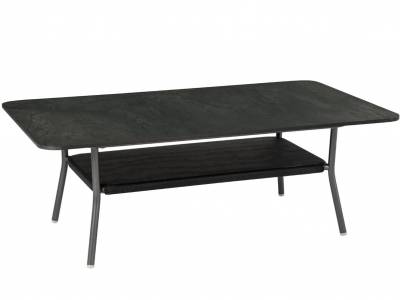 Stern Lounge-Tisch Marla 130x80 cm Aluminium anthrazit mit Tischplatte Silverstar 2.0 Dark Marble