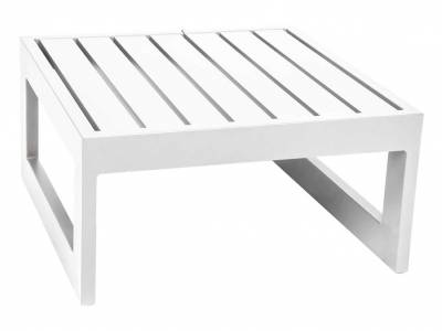 Stern New Holly Dining Aluminium Beistelltisch/Hocker 72x72x38 cm, weiß weiß