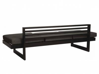 Stern New Holly Lounge/Liege Aluminium schwarz matt mit Kissen