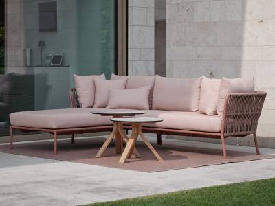 Stern Romy 2-Sitzer-Lounge-Element links, terra