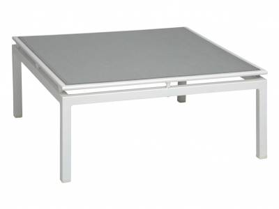Stern Skelby Hocker, weiß mit Textilbezug silber