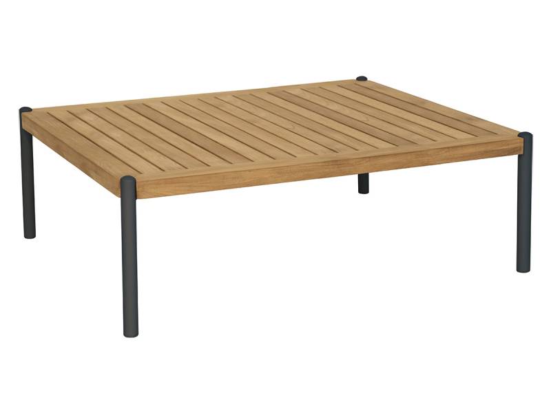 Stern Taro Beistelltisch 100x80x35 cm, anthrazit Teak