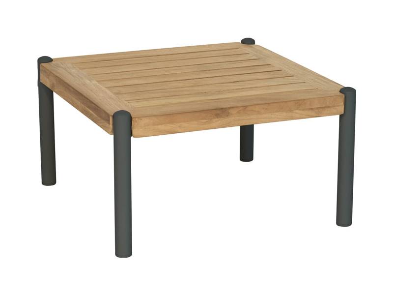 Stern Taro Beistelltisch 50x50x28 cm, anthrazit Teak