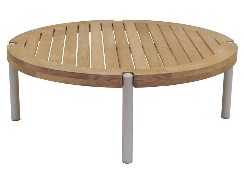 Stern Taro Beistelltisch 80x28 cm, greige Teak