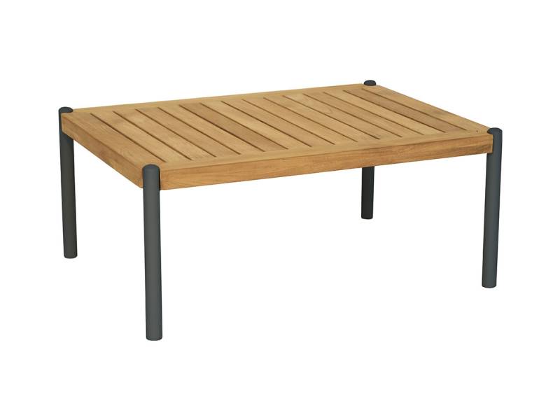 Stern Taro Beistelltisch 80x60x35 cm, anthrazit Teak