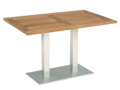 Stern Tisch, Aluminium Edelstahloptik