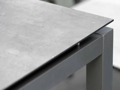 Stern Tischsystem: Alu Tischgestell 130 x 80 cm anthrazit + freiwählbare Tischplatte