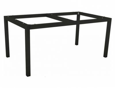 Stern Tischsystem: Alu Tischgestell 130 x 80 cm schwarz matt + freiwählbare Tischplatte