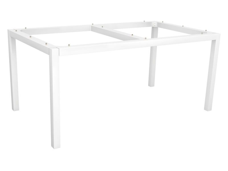 Stern Tischsystem: Alu Tischgestell 160 x 90 cm weiß + freiwählbare Tischplatte