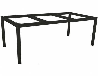 Stern Tischsystem: Alu Tischgestell 200 x 100 cm schwarz matt + freiwählbare Tischplatte