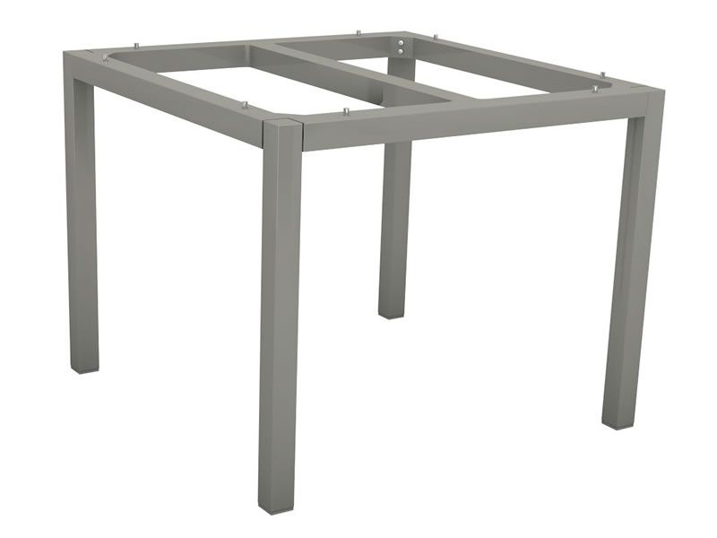 Stern Tischsystem: Alu Tischgestell 80 x 80 cm graphit + freiwählbare Tischplatte