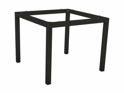 Stern Tischsystem: Alu Tischgestell 80 x 80 cm schwarz matt+ freiwählbare Tischplatte