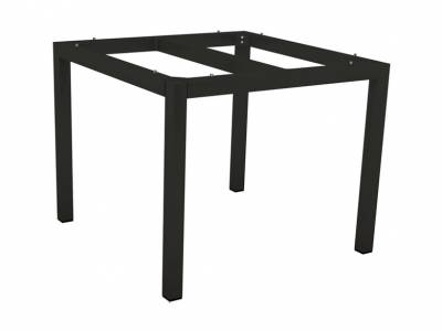 Stern Tischsystem: Alu Tischgestell 90 x 90 cm schwarz matt + freiwählbare Tischplatte