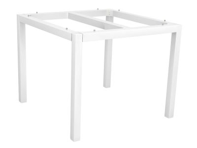 Stern Tischsystem: Alu Tischgestell 90 x 90 cm weiß + freiwählbare Tischplatte