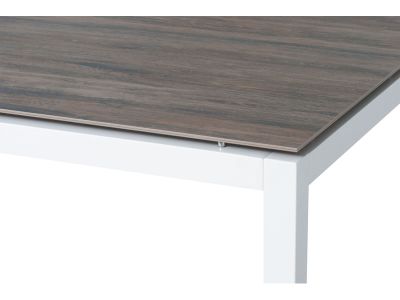 Stern Tischsystem: Alu Tischgestell 90 x 90 cm weiß + freiwählbare Tischplatte