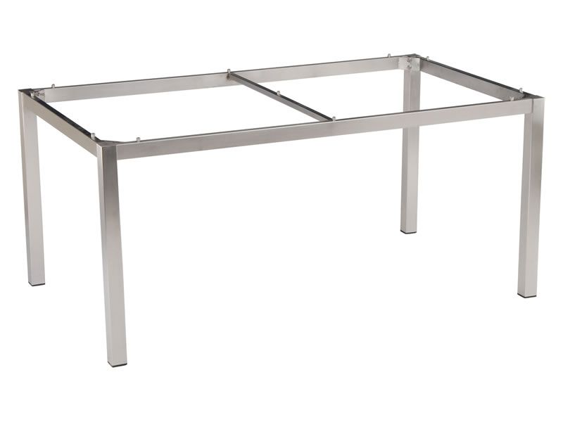 Stern Tischsystem: Edelstahl Tischgestell 130 x 80 cm + freiwählbare Tischplatte
