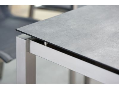 Stern Tischsystem: Edelstahl Tischgestell 250 x 100 cm + freiwählbare Tischplatte
