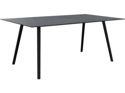 Stern Tischsystem Interno 180 x 100 cm, Alu Rundrohr schwarz matt + freiwählbare Tischplatte