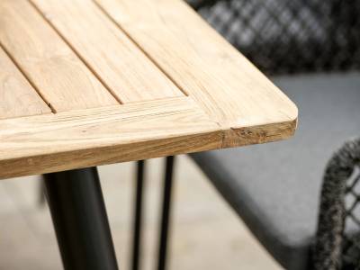 Stern Tischsystem Interno 180 x 100 cm, Alu Rundrohr schwarz matt + freiwählbare Tischplatte