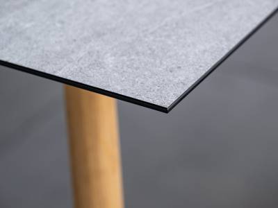 Stern Tischsystem Interno 220 x 100 cm, Teak Beine + freiwählbare Tischplatte