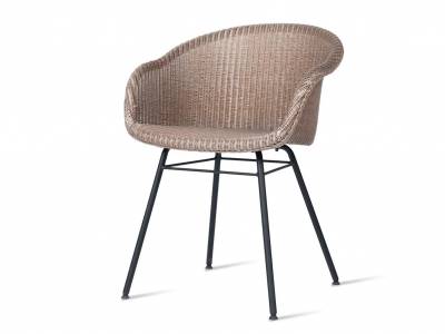 Vincent Sheppard Avril Dining Stuhl, steel a base, schwarz