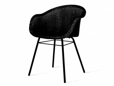 Vincent Sheppard Avril Dining Stuhl, steel a base, schwarz