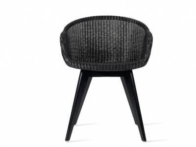 Vincent Sheppard Avril Dining Stuhl, wood base, schwarz