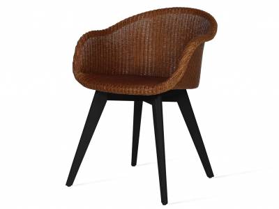 Vincent Sheppard Avril Dining Stuhl, wood base, schwarz