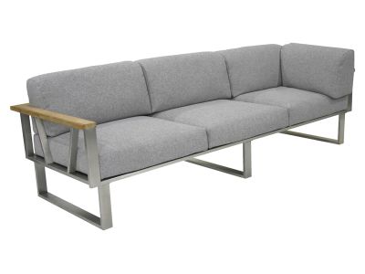 ZEBRA BELVEDERE, 3-Sitzer Sofa mit Armlehnen