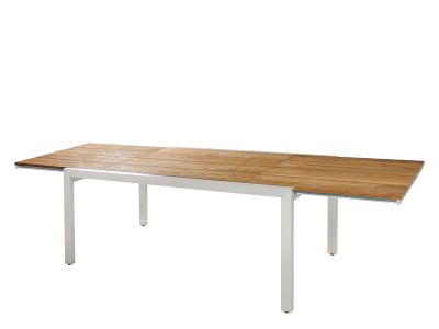 ZEBRA Kubex Tisch Gestell Edelstahl 170/280 cm, ausziehbar