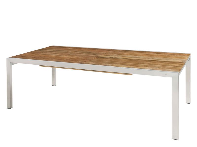 ZEBRA Kubex Tisch Gestell Edelstahl 220/ 340 cm, ausziehbar