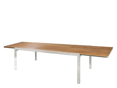 ZEBRA Kubex Tisch Gestell Edelstahl 220/ 340 cm, ausziehbar