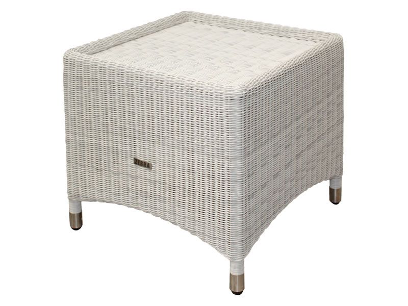 ZEBRA Loomus Hocker, Geflecht Loom, silkwhite