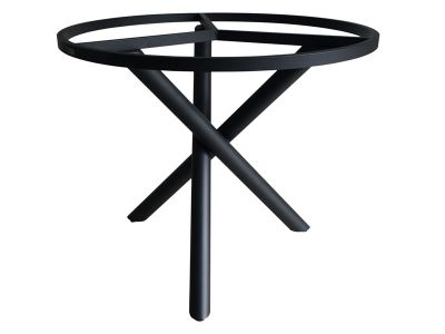 ZEBRA Mikado, Tischgestell Aluminium Graphit mit Platte, Ø 110 cm