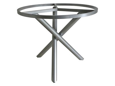 ZEBRA Mikado, Tischgestell Aluminium mit Platte, Ø 110 cm