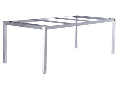 ZEBRA Opus, Tischgestell Edelstahl mit Platte, 210x100 cm