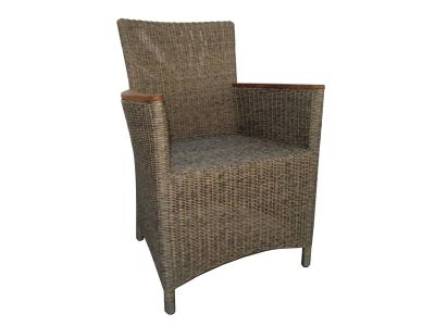 ZEBRA Status Sessel, Geflecht Loom, taupe